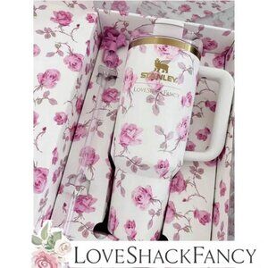 RARE LIMITED EDITION Stanley x LoveShackFancy Ribbon Rosa 40 oz - NIB